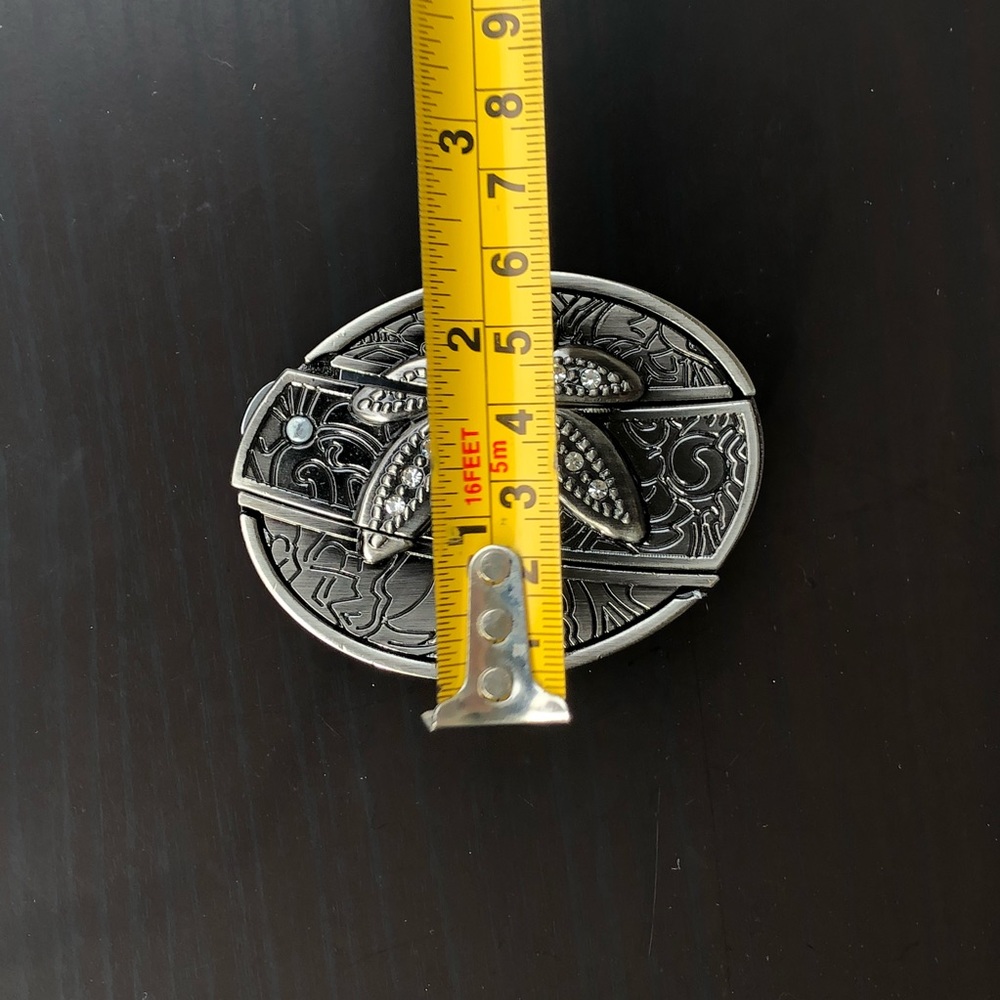 Belt buckle removable cowboy silver men - Picture 2 of 8